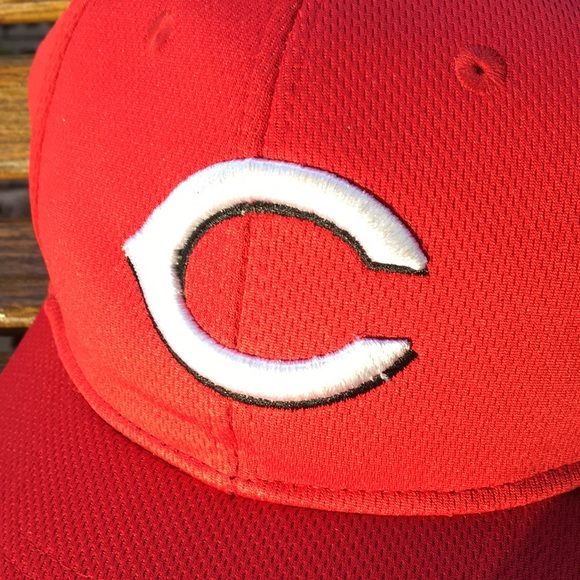 Team MLB youth Cincinnati Reds baseball cap 6 full panel hat adjustable strap - Picture 2 of 14
